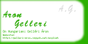 aron gelleri business card